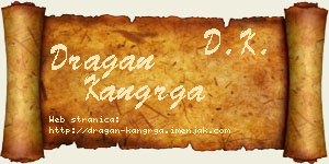 Dragan Kangrga vizit kartica